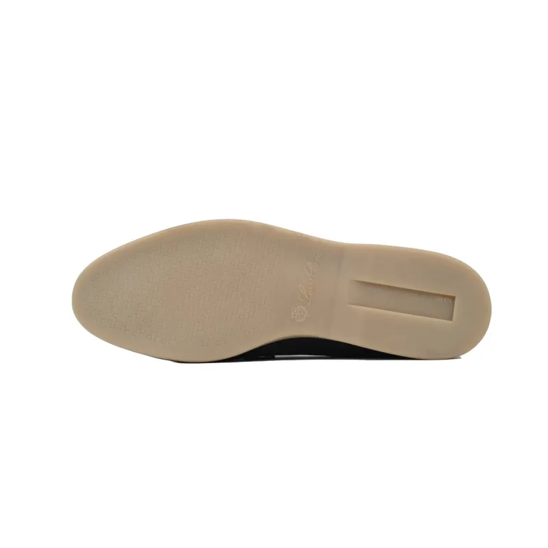 Loro Piana Bean Shoes In Red Brown Color