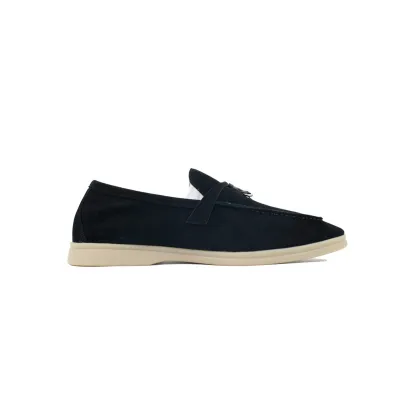 Loro Piana Bean Shoes With black buttons  02