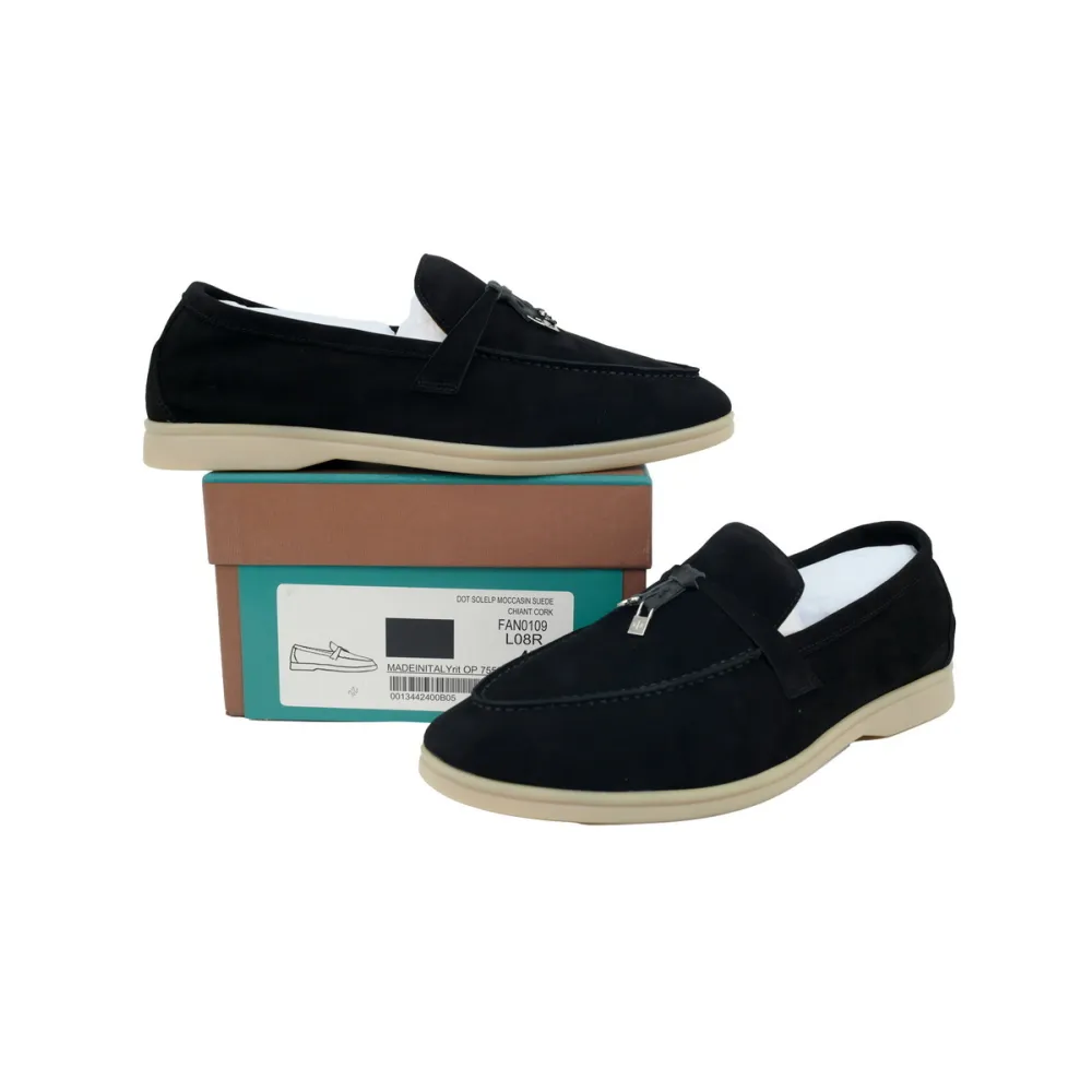 Loro Piana Bean Shoes With black buttons 