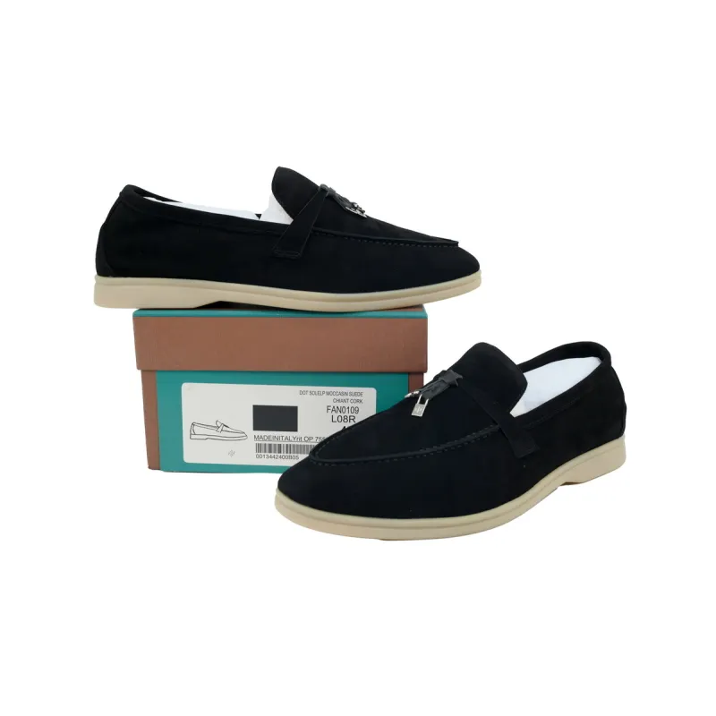 Loro Piana Bean Shoes With black buttons 