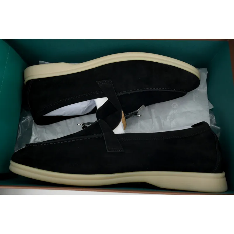 Loro Piana Bean Shoes With black buttons 