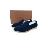Loro Piana Bean Shoes With Hidden Blue Buckle FAL5899
