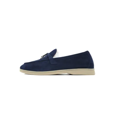Loro Piana Bean Shoes With Hidden Blue Buckle FAL5899 01