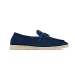 Loro Piana Bean Shoes With Hidden Blue Buckle FAL5899