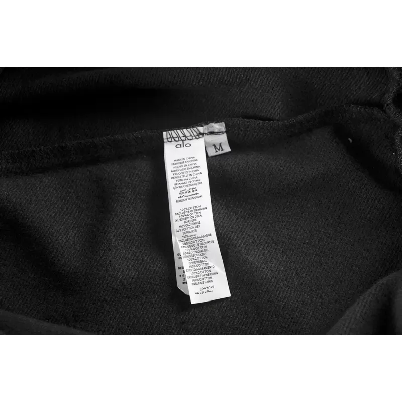 Alo Yoga Accolade 1/4 Zip Pullover Black Grey