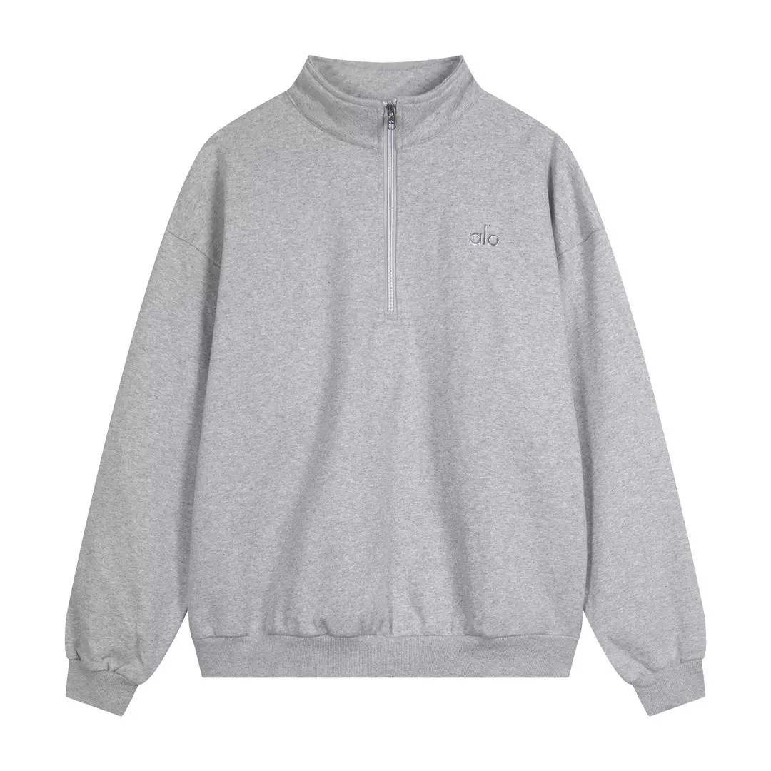 Alo Yoga Accolade 1/4 Zip Pullover Grey