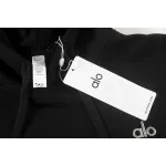 Alo Yoga Accolade Full Zip Hoodie Black Grey