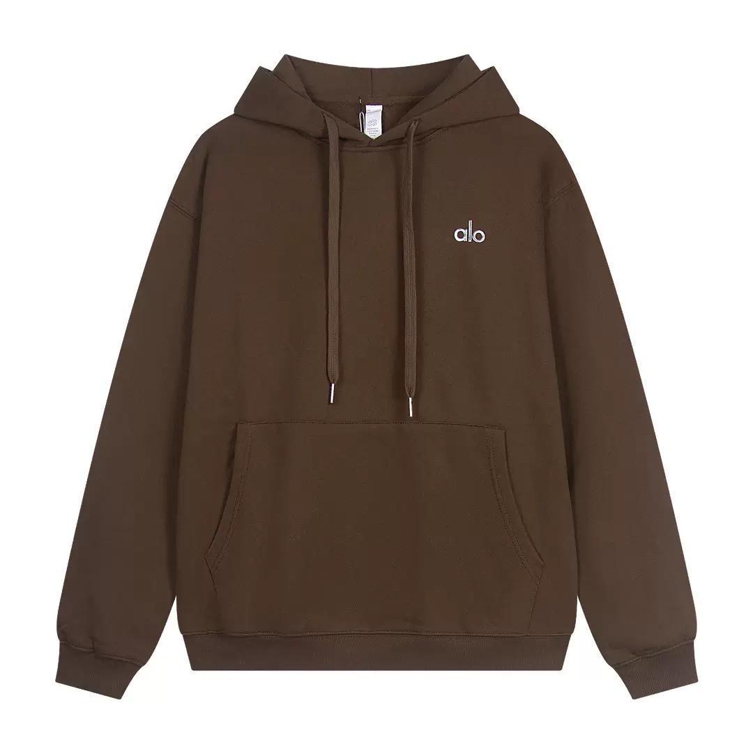 Alo Yoga Accolade Full Zip Hoodie Brown