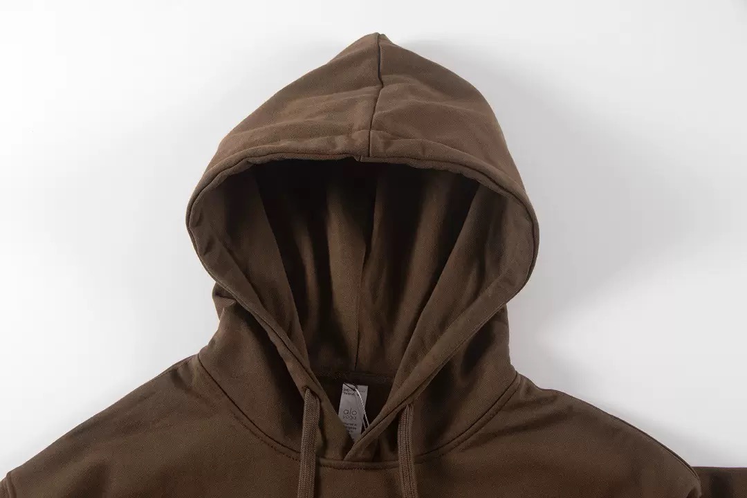 Alo Yoga Accolade Full Zip Hoodie Brown