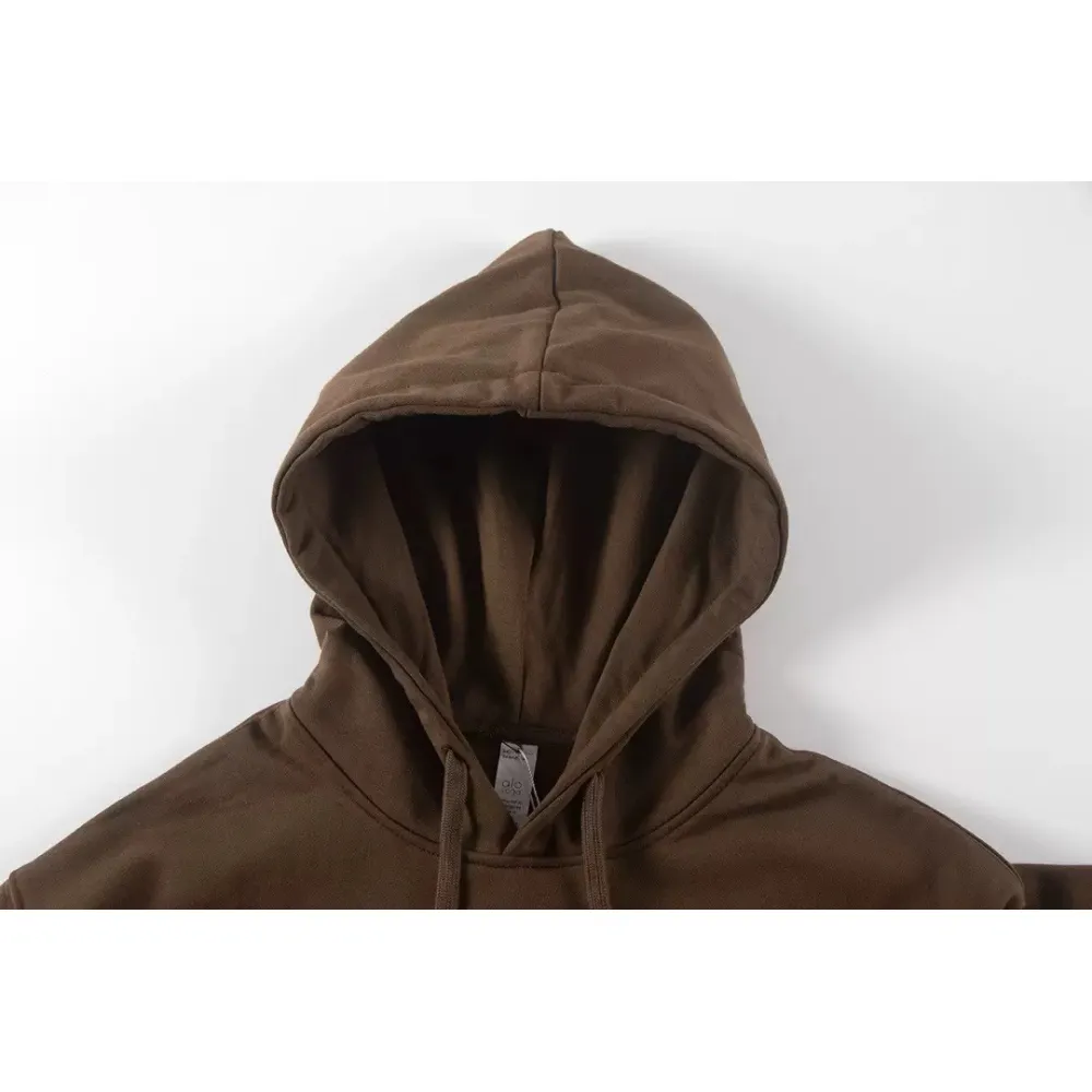 Alo Yoga Accolade Full Zip Hoodie Brown
