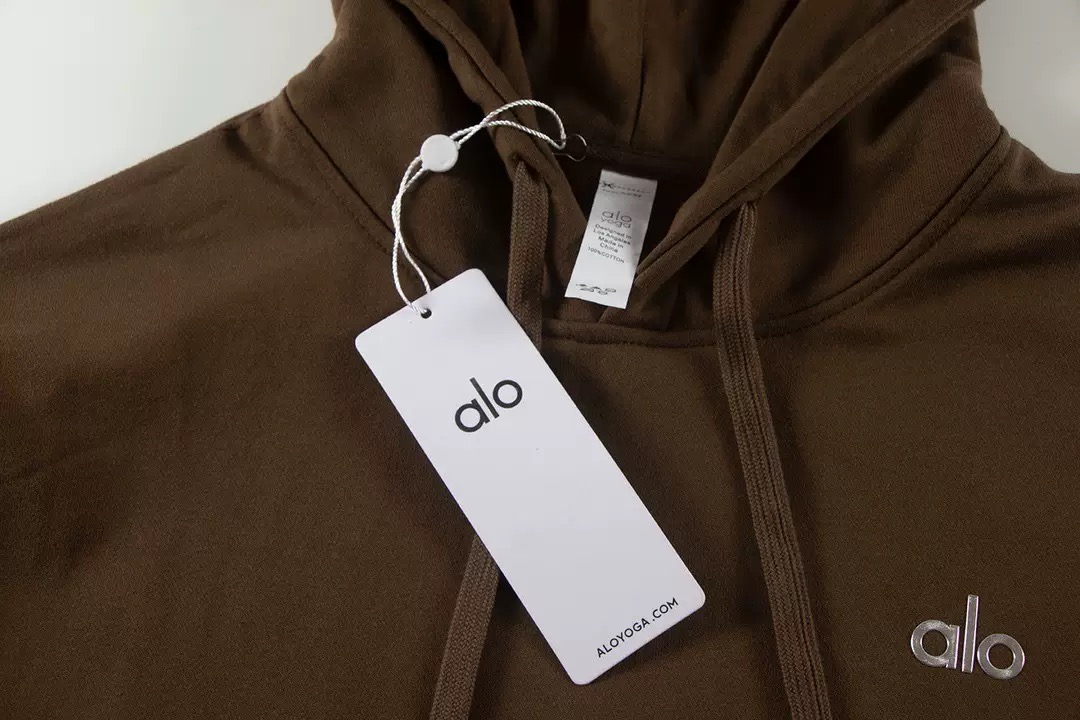 Alo Yoga Accolade Full Zip Hoodie Brown