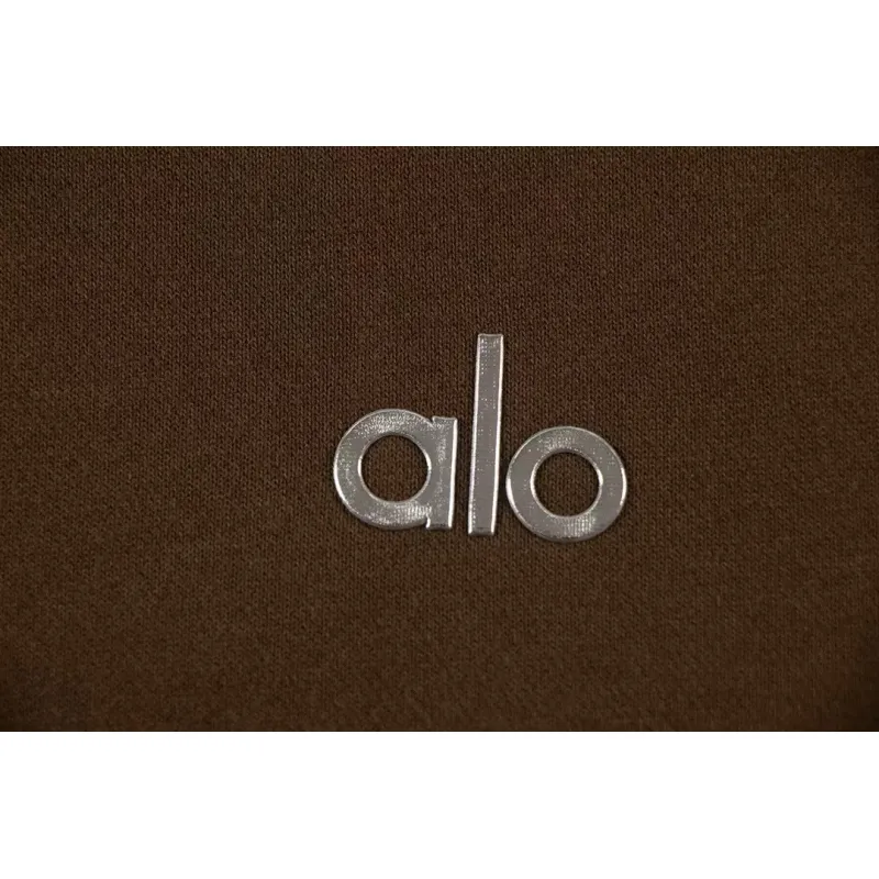 Alo Yoga Accolade Full Zip Hoodie Brown