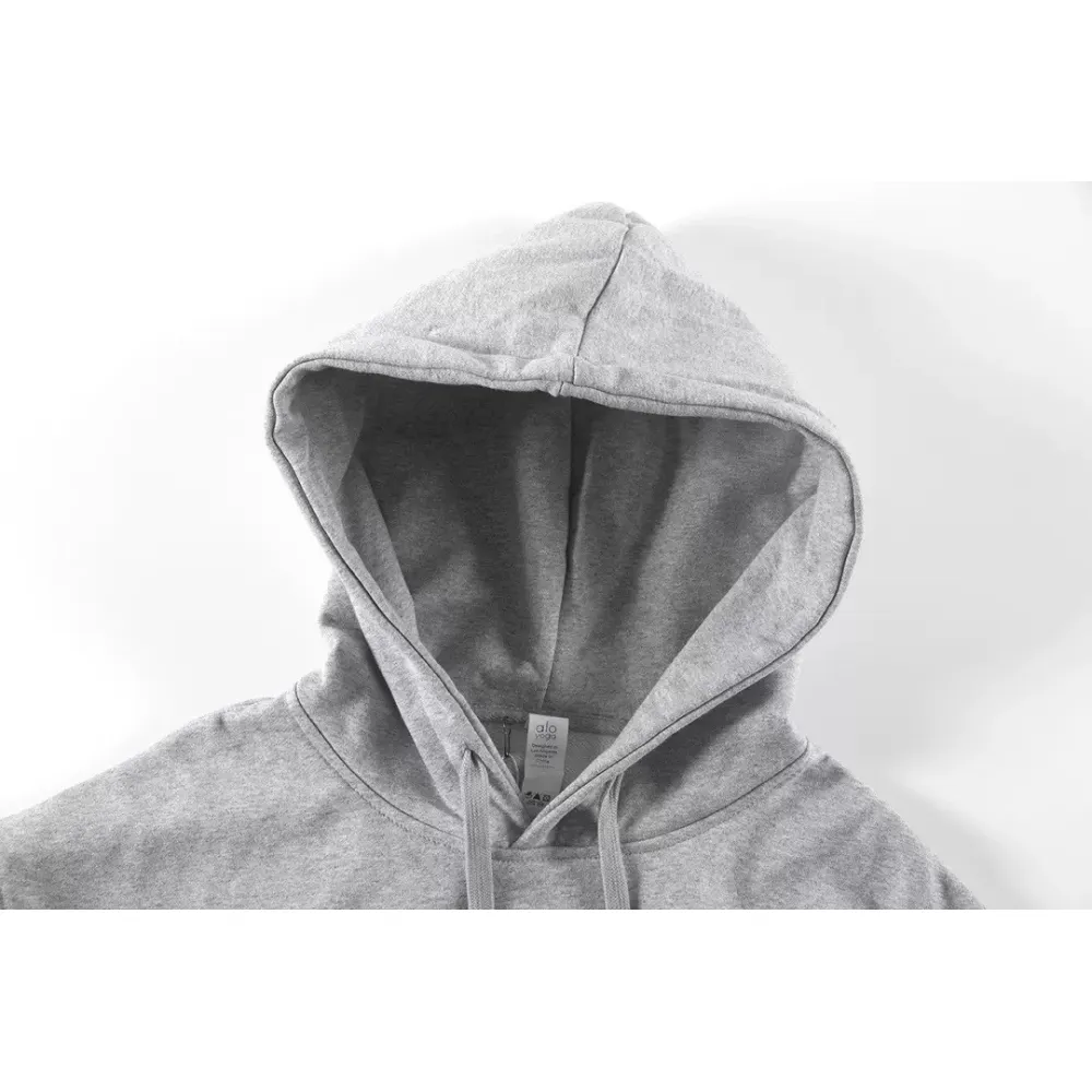 Alo Yoga Accolade Full Zip Hoodie Grey