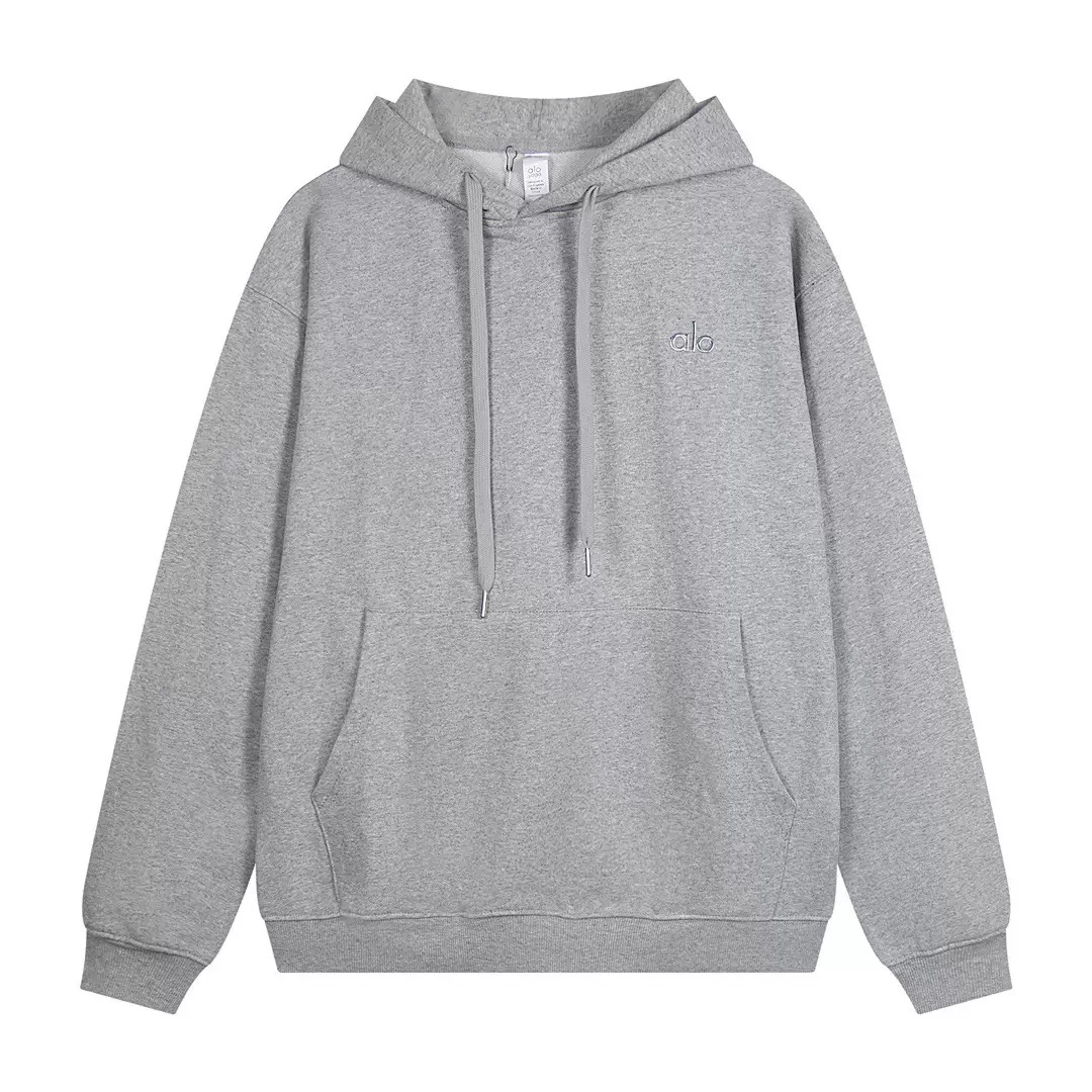 Alo Yoga Accolade Full Zip Hoodie Grey