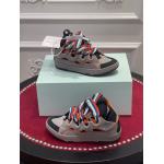 Lanvin Leather Curb Grey Orange