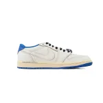 PK God Batch Air Jordan 1 Retro Low OG SP Fragment x Travis Scott Sail Military Blue DM7866-104