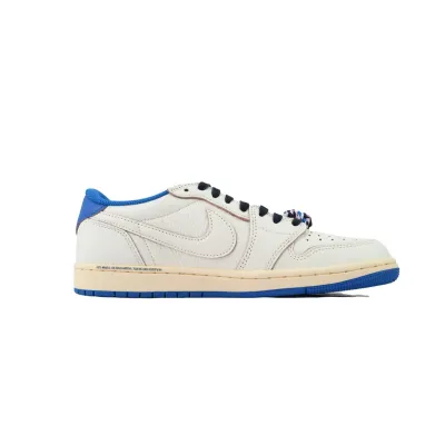 PK God Batch Air Jordan 1 Retro Low OG SP Fragment x Travis Scott Sail Military Blue DM7866-104 02