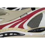 Off White Be Right Back Sneakers Khaki Red OMIA295C99 FAB000 0032