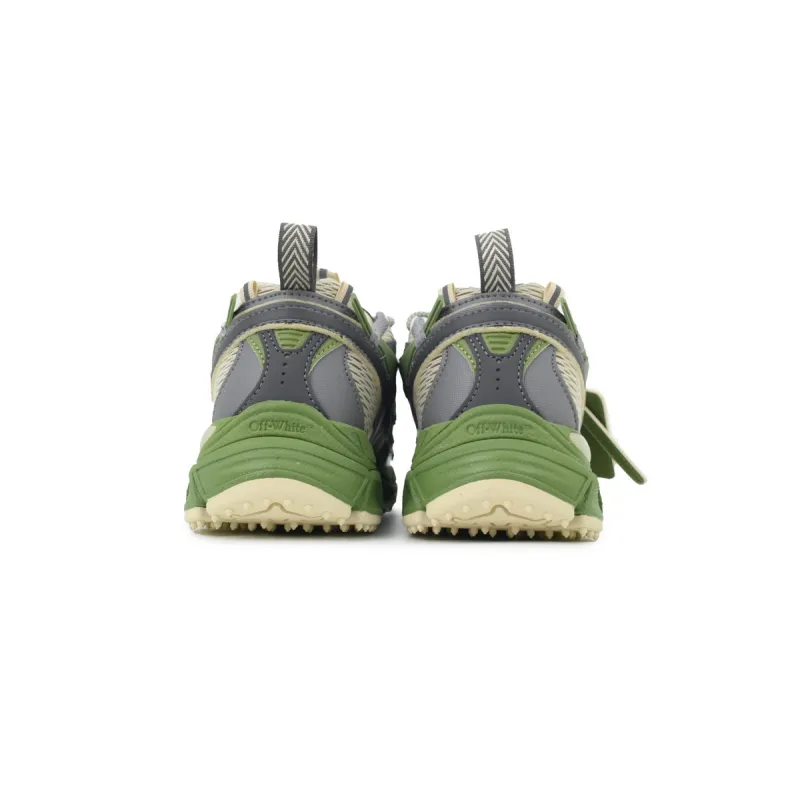 Off White Be Right Back Sneakers Military Green Grey OMIA295F24 FAB001 0038