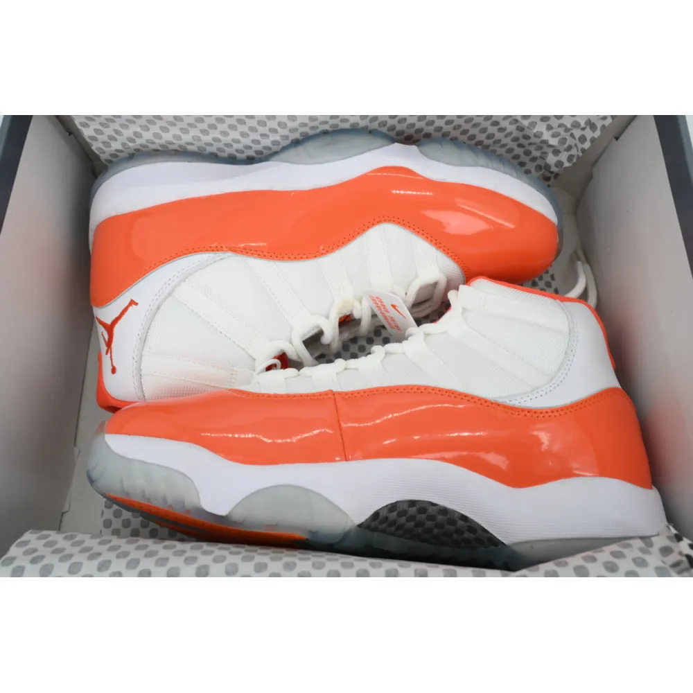 PK God Batch Nike Air Jordan 11 Retro White Orange CT8012-002