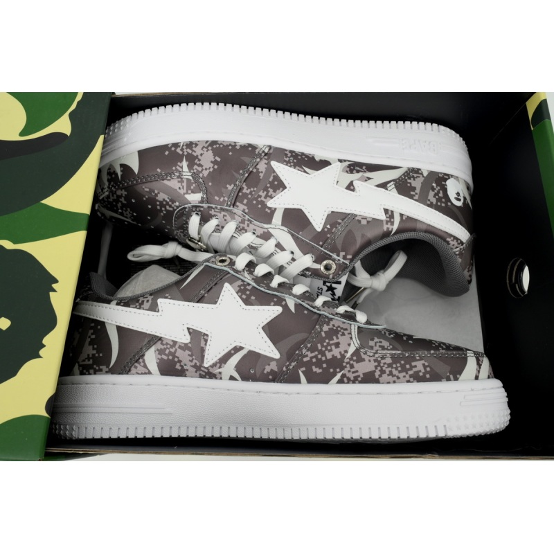 A Bathing Ape Bape Sta Low Dark Gray Camouflage OZX-SHM931- 911P