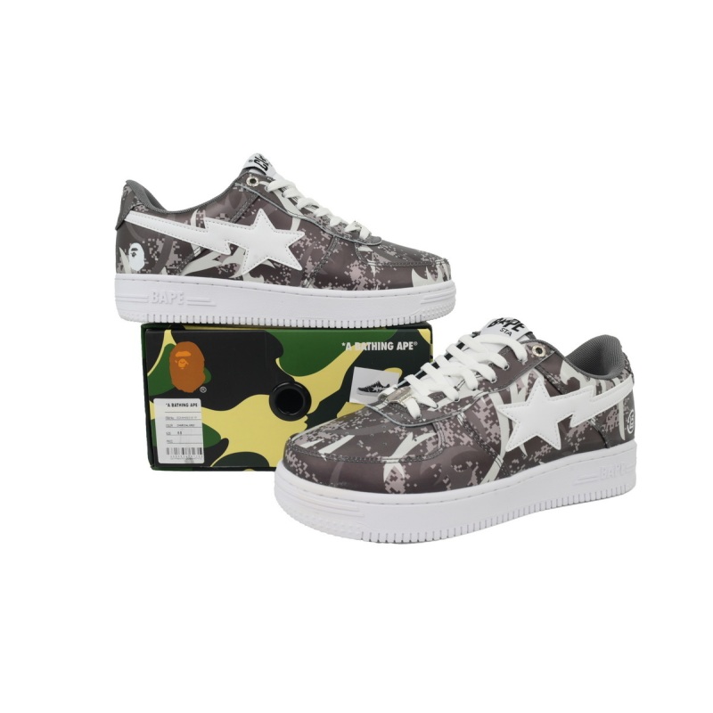 A Bathing Ape Bape Sta Low Dark Gray Camouflage OZX-SHM931- 911P