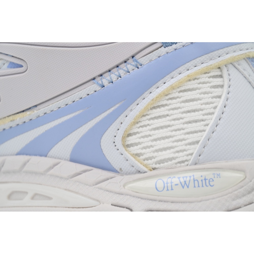 Off White Be Right Back Sneakers Light Blue Grey OMIA295F24 FAB00 10039