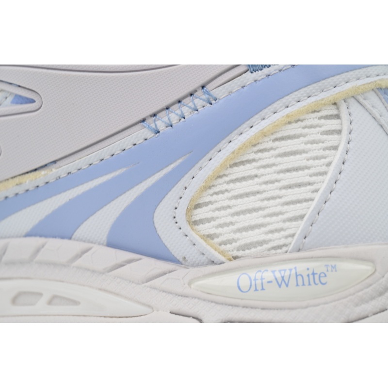 Off White Be Right Back Sneakers Light Blue Grey OMIA295F24 FAB00 10039