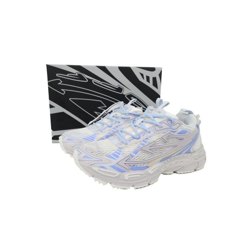 Off White Be Right Back Sneakers Light Blue Grey OMIA295F24 FAB00 10039