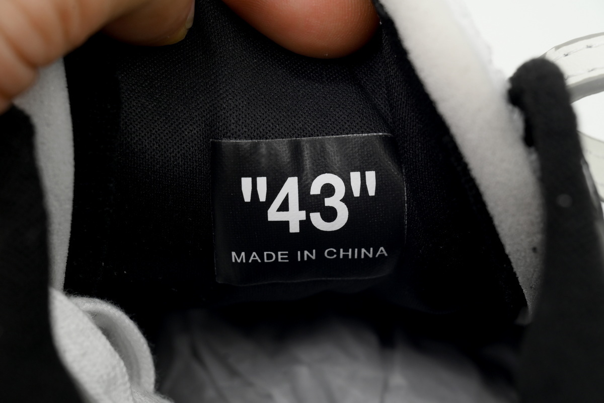 PK God Batch OFF-WHITE Out Of Office OOO Low Slim 'White Black Speckled' OMIA243F 23LEA001 0110