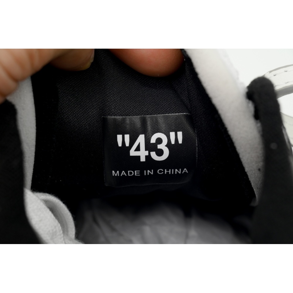 PK God Batch OFF-WHITE Out Of Office OOO Low Slim 'White Black Speckled' OMIA243F 23LEA001 0110