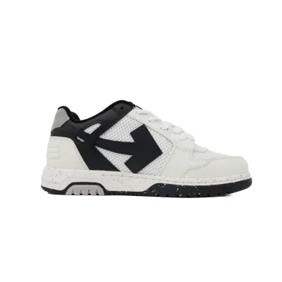 PK God Batch OFF-WHITE Out Of Office OOO Low Slim 'White Black Speckled' OMIA243F 23LEA001 0110 02