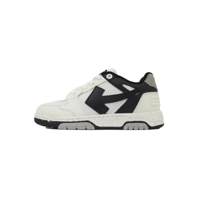 PK God Batch OFF-WHITE Out Of Office OOO Low Slim 'White Black Speckled' OMIA243F 23LEA001 0110 01