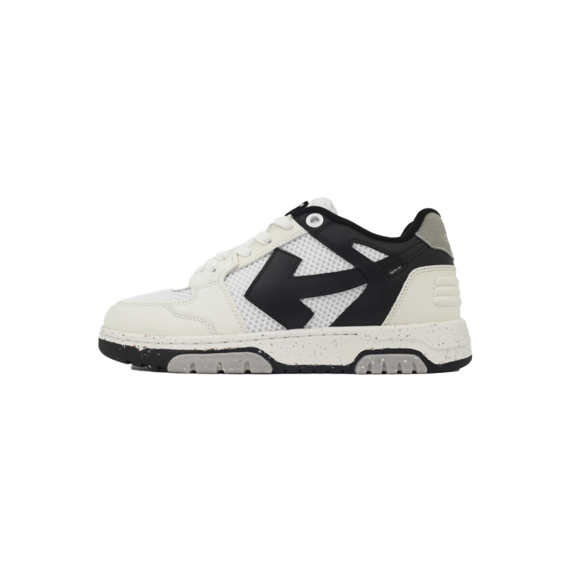 PK God Batch OFF-WHITE Out Of Office OOO Low Slim 'White Black Speckled' OMIA243F 23LEA001 0110