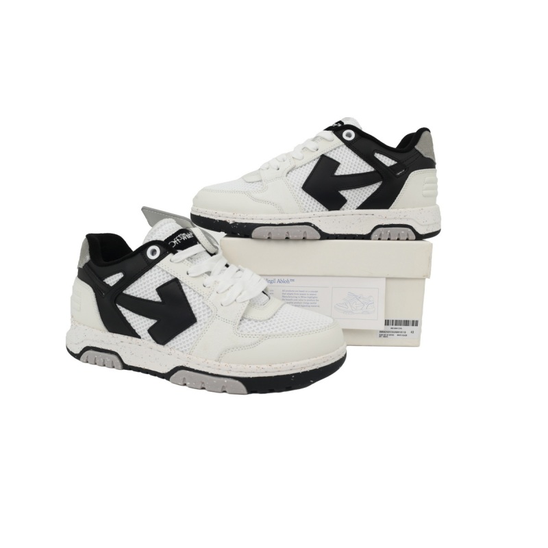 PK God Batch OFF-WHITE Out Of Office OOO Low Slim 'White Black Speckled' OMIA243F 23LEA001 0110