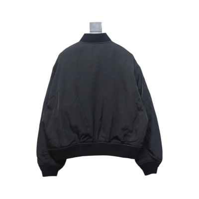 Balenciaga 24FW Slogan-Embroidered Flight Jacket 02