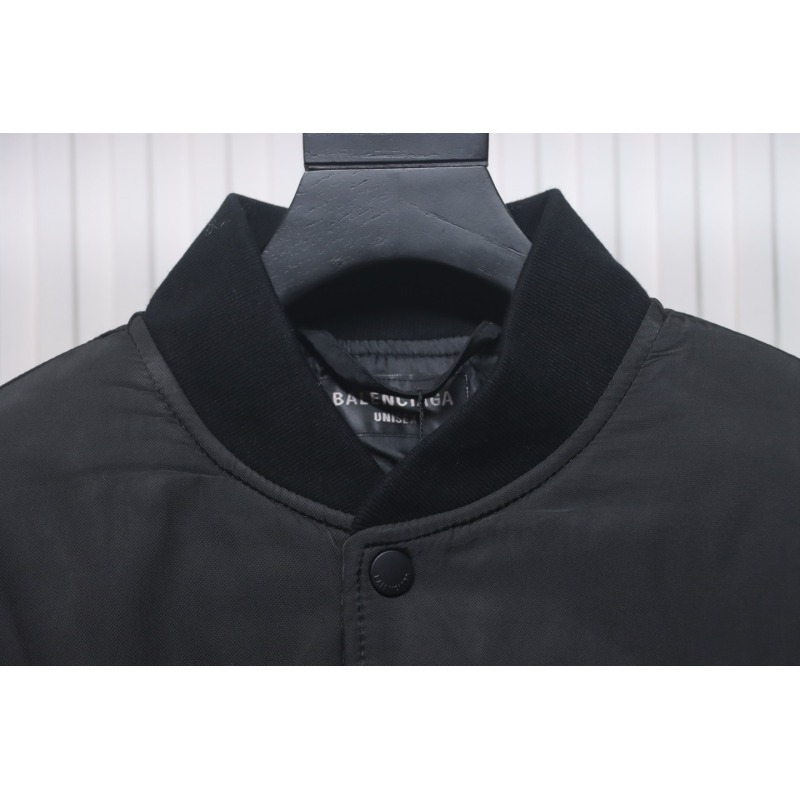 Balenciaga 24FW Slogan-Embroidered Flight Jacket
