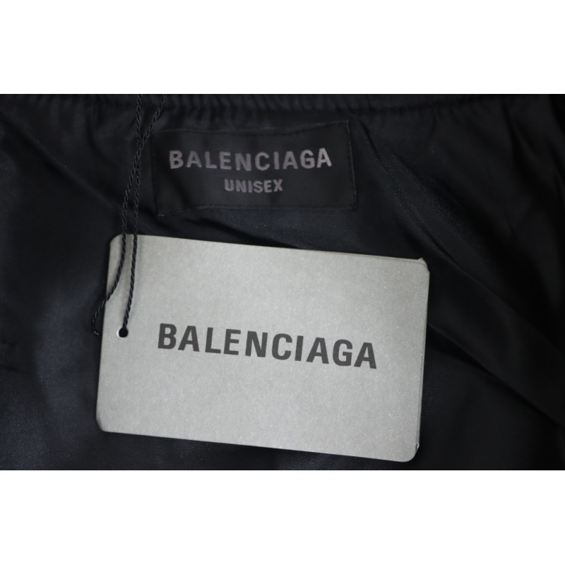 Balenciaga 24FW Slogan-Embroidered Flight Jacket