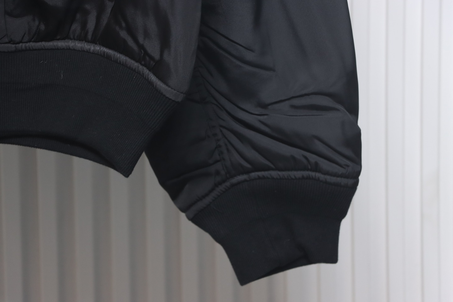 Balenciaga 24FW Slogan-Embroidered Flight Jacket