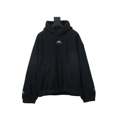 Balenciaga 24FW Teddy Fleece Ski Hoodie 01