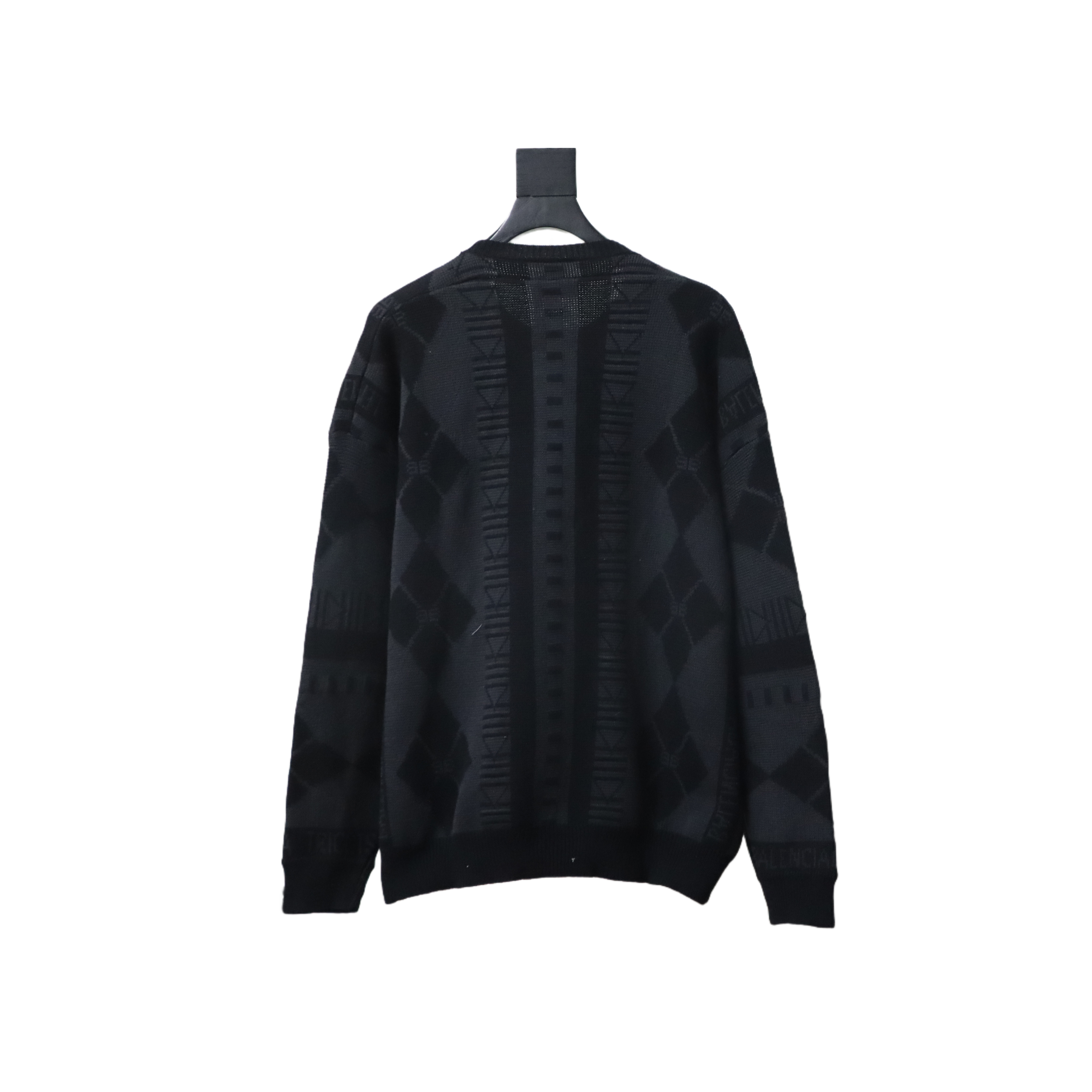 BALENCIAGA 25ss Geometric Crew Neck Knit Sweater