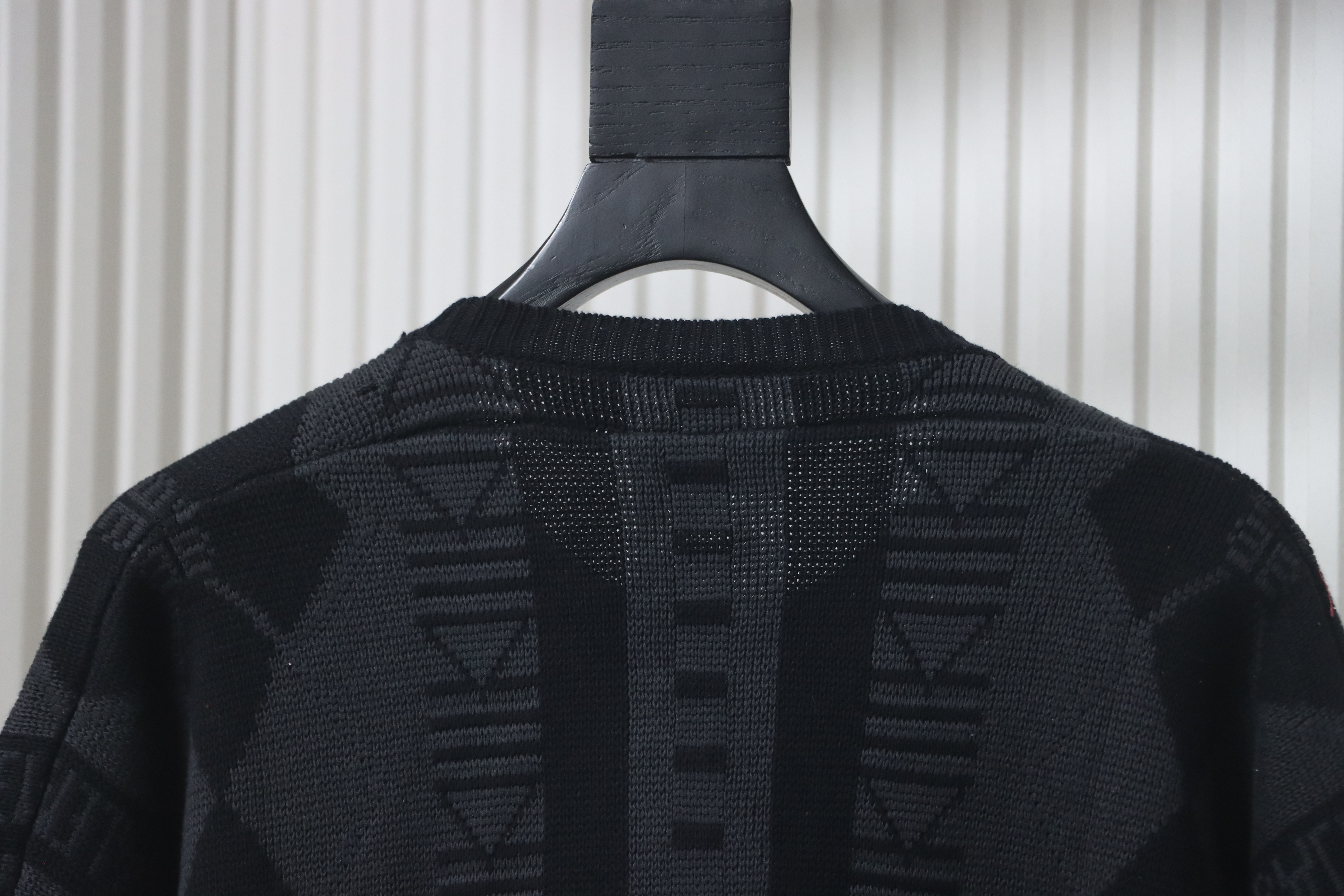 BALENCIAGA 25ss Geometric Crew Neck Knit Sweater