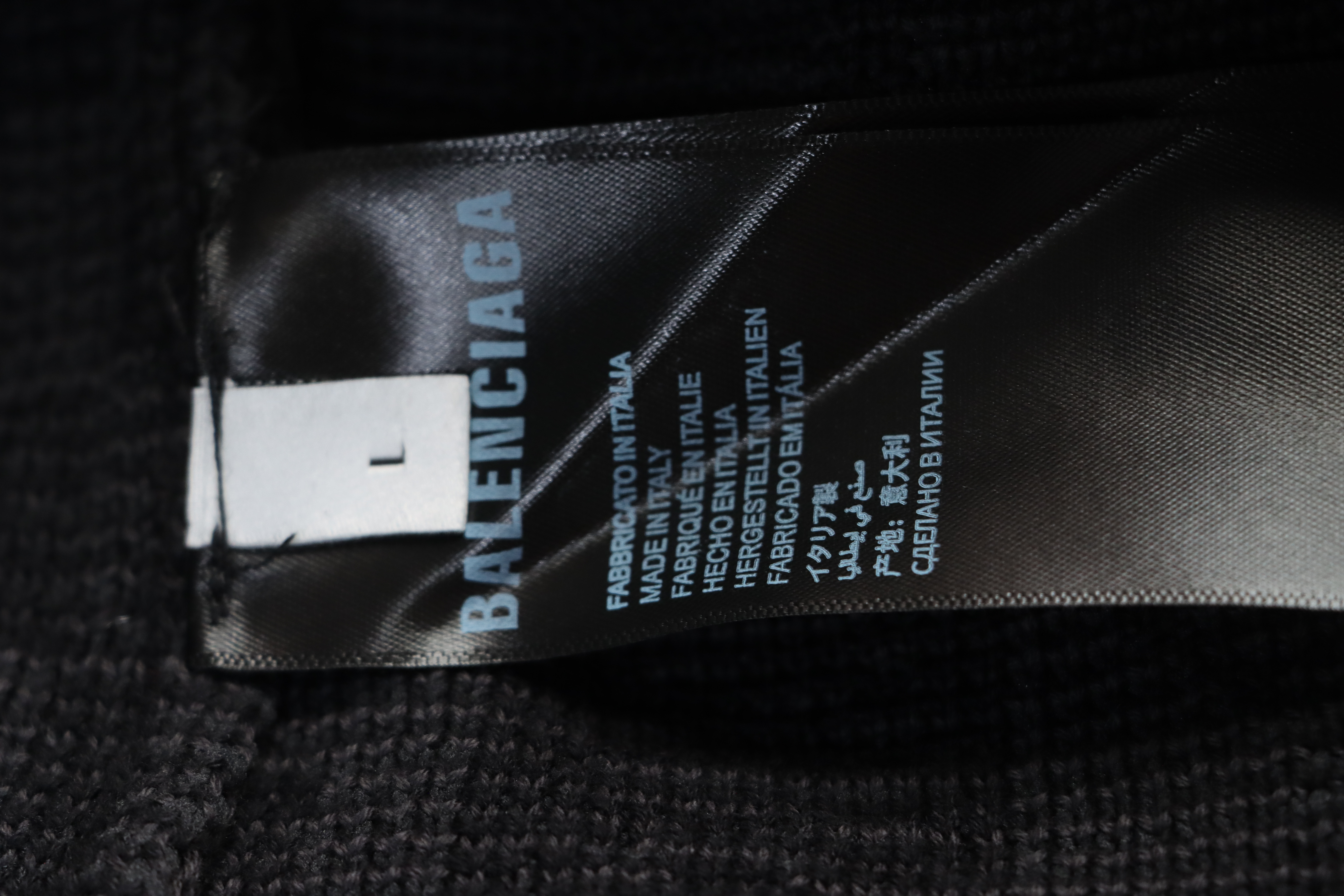 BALENCIAGA 25ss Geometric Crew Neck Knit Sweater