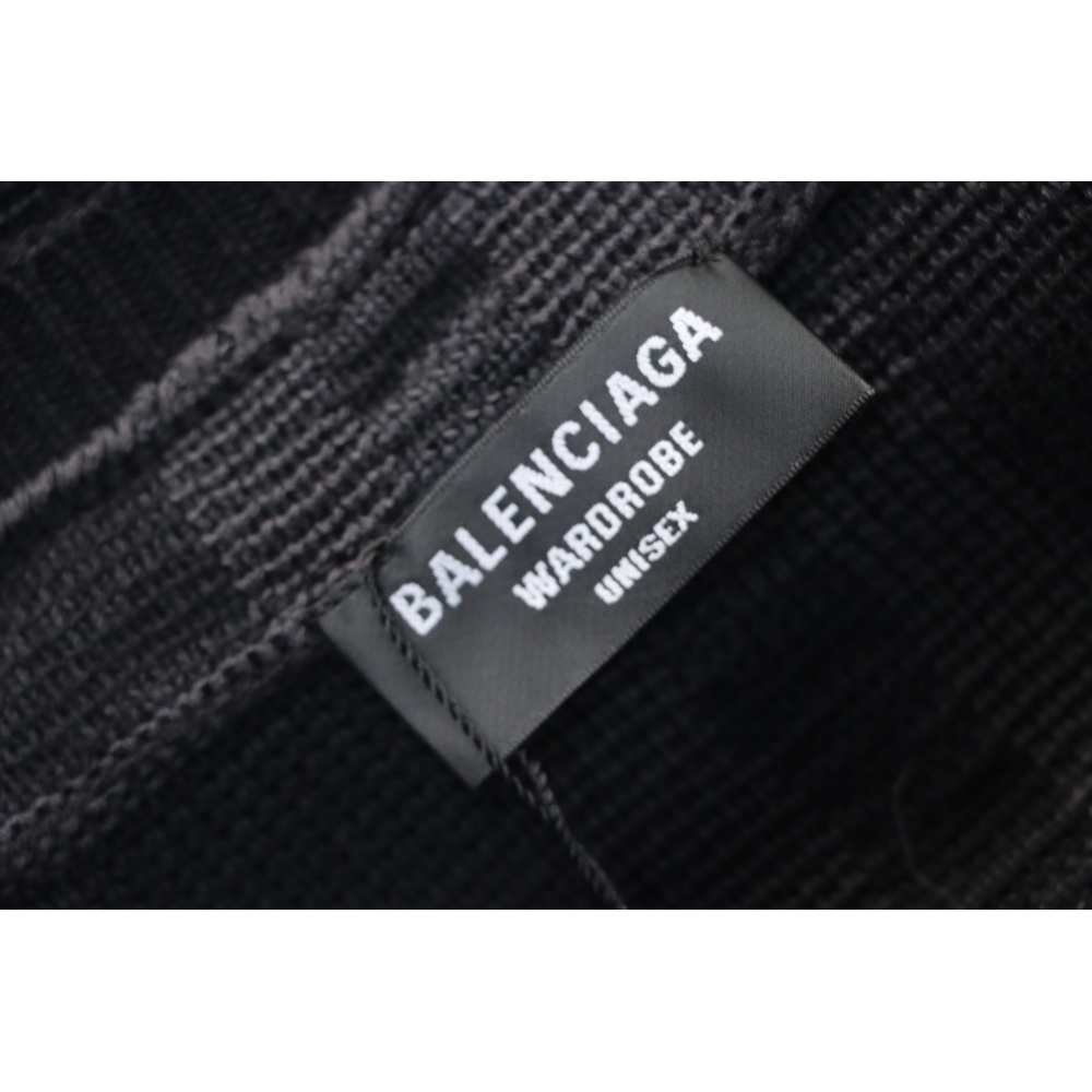 BALENCIAGA 25ss Geometric Crew Neck Knit Sweater
