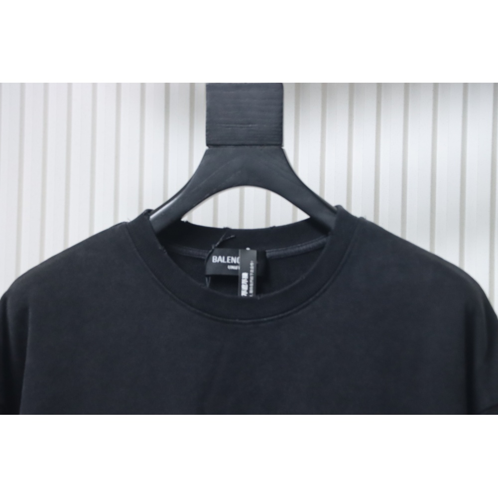 Balenciaga Hand-Painted Luminous Print Crew Neck Sweatshirt