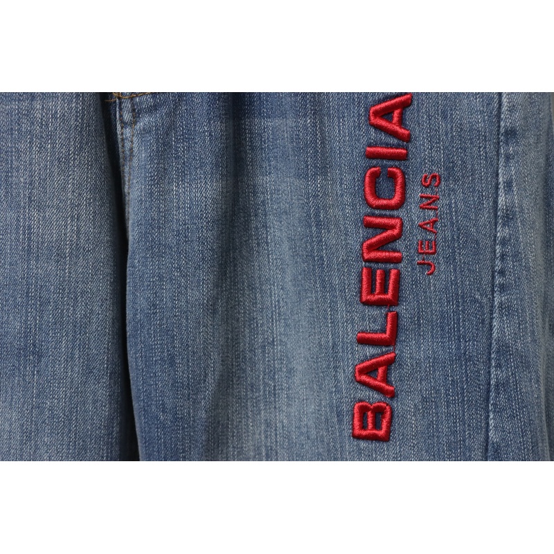 Balenciaga Side Lettering Embroidery Jeans