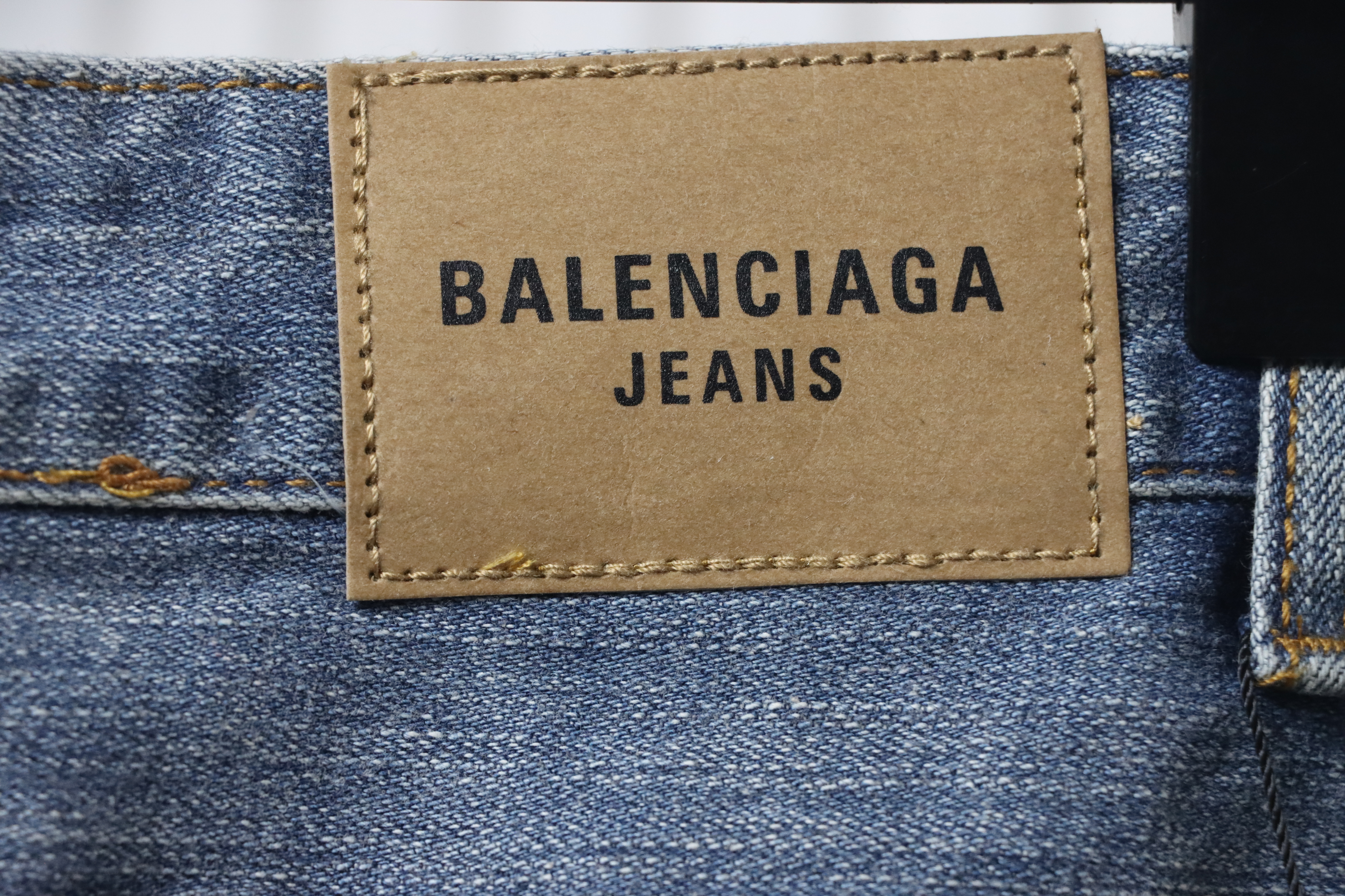 Balenciaga Side Lettering Embroidery Jeans