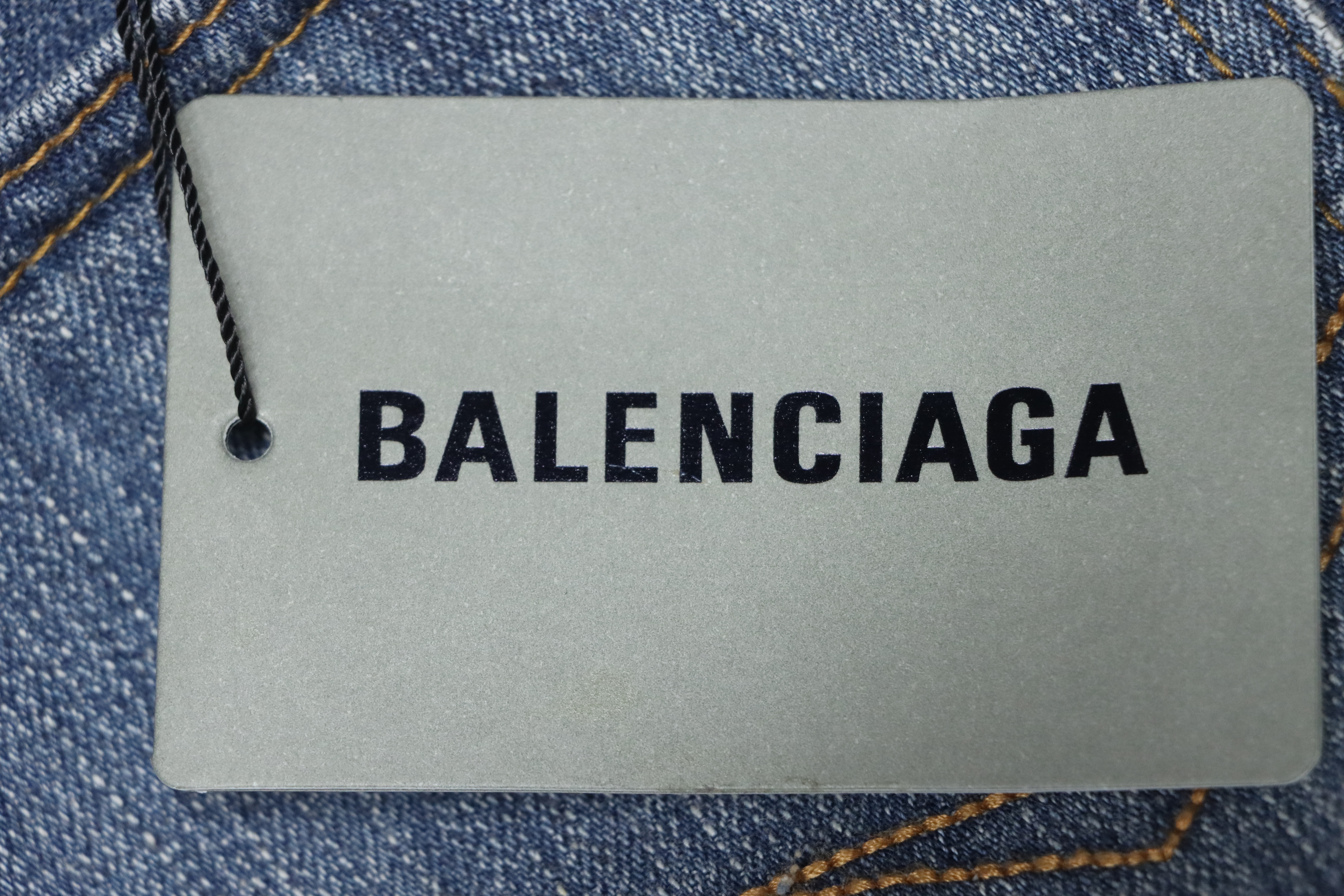 Balenciaga Side Lettering Embroidery Jeans