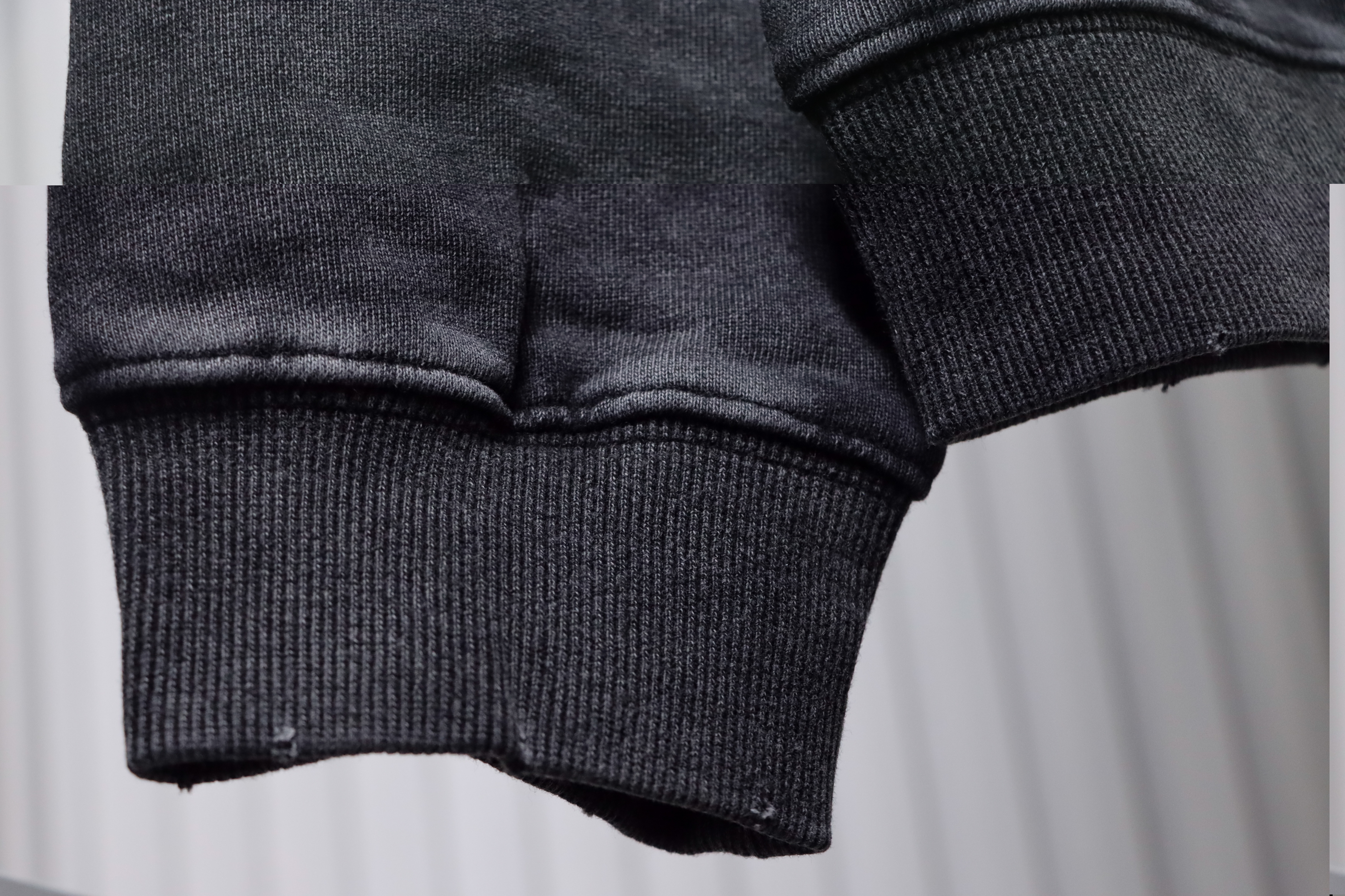 Balenciaga Washed Hand-Painted Lettering Crew Neck Sweatshirt