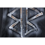 Balenciaga Washed Hand-Painted Lettering Crew Neck Sweatshirt